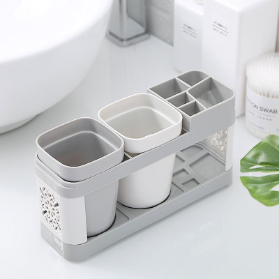 Kệ đựng bàn chải đánh răng tặng kèm 2 ly - Henrysa