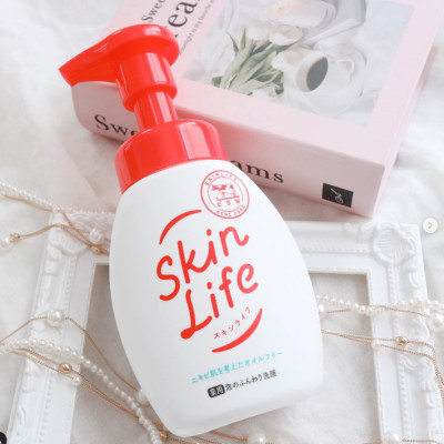 Sữa Rửa Mặt Tạo Bọt Skinlife Cow Facial Wash Pump Ngăn Ngừa Mụn Chai 160mL (Combo 160ml và Set 24ml)