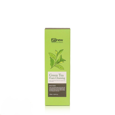 Sữa Rửa Mặt Tinh Chất Trà Xanh sạch nhờn ngừa mụn Benew Green Tea Foam Cleansing Hàn Quốc (100ml) – Hàng Chính Hãng