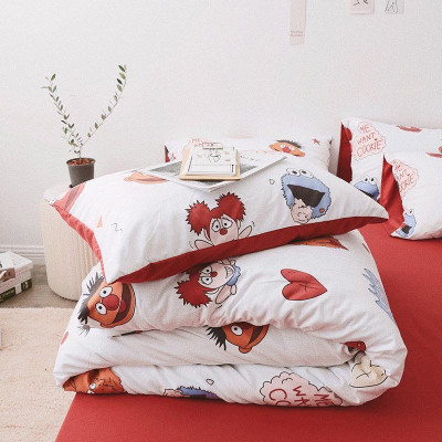 Bộ ga và vỏ chăn cotton Sweet Love VSL1009 ( 5 món )