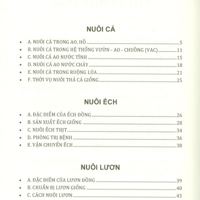 Hướng Dẫn Nuôi Cá, Ếch, Lươn