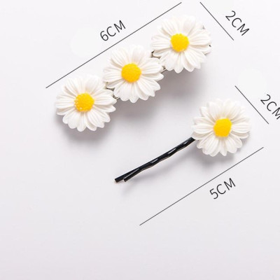 Set 5 dây buộc tóc và cặp tóc Hoa cúc