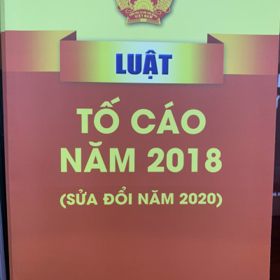 Luật Tố cáo (hiện hành) - ( Sửa đổi năm 2020)