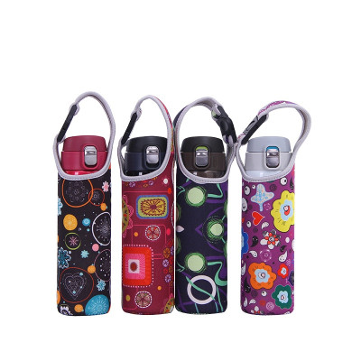 Túi Đựng Bình Nước , Bình Giữ Nhiệt In Hình Hoạ Tiết Có Quai Xách Tiện Lợi Cho Bình Đựng Nước 500 Ml - Hàng chính hãng