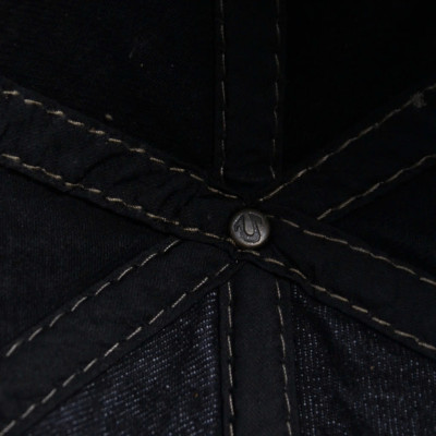 Nón nam, mũ lưỡi trai Ông Địa U lệch phối vải jeans form đẹp thời trang đường phố