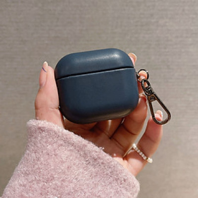 Bao Case da PU Trơn cho Airpods 4 - Hàng Chính Hãng