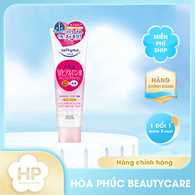 Sữa Rửa Mặt Dưỡng Ẩm Ngăn Ngừa Lão Hóa Da Kosé Softymo Cleansing Foam Hyaluronic Acid (190 G)