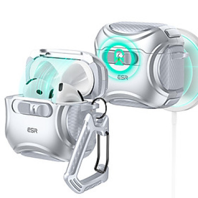Ốp Case Bao Dành Cho Airpods 4, ESR Cyber FlickLock Case (HaloLock) có Khoá Thông Minh, Sạc từ tính_ Hàng Chính Hãng