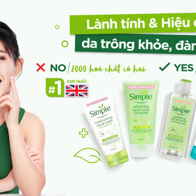 Sữa Rửa Mặt Simple Refreshing Facial Wash 150ml