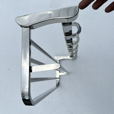 Mẫu Máng Khăn Đa Năng Cao Cấp Kibath Đế Đúc Móc Đúc Inox 304 KB-967