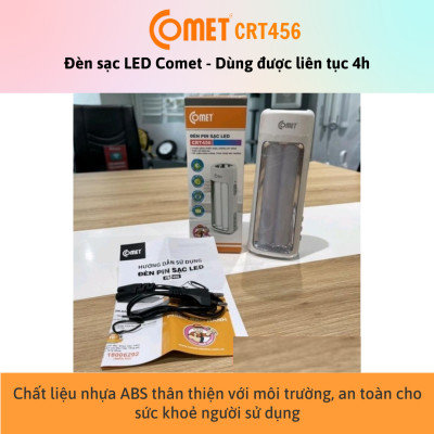 Đèn Pin Sạc Led Comet CRT456 - Công Suất 6W - Bảo Hành 12 Tháng - Hàng Chính Hãng