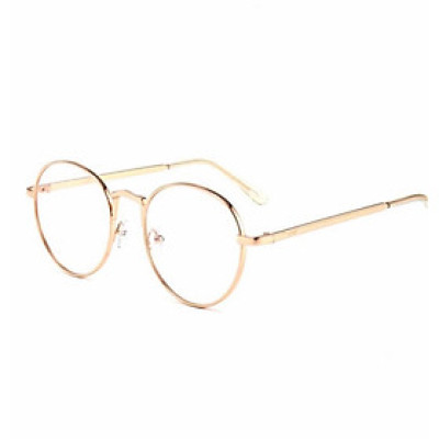 Kính Mắt Tròn Gọng Kim Loại Ulzzang, Kính Xinh Unisex Cho Nam và Nữ