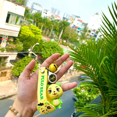 Quà lưu niệm Móc khóa kiêm vật trang trí Gấu Pulo