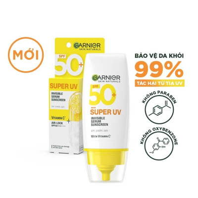 Dưỡng Chất Chống Nắng Garnier Skin Naturals Super UV Invisible Serum Sunscreen 30ml