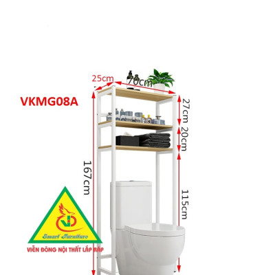 Kệ máy giặt 3 tầng VKMG08 - Nội thất lắp ráp Viendong Adv