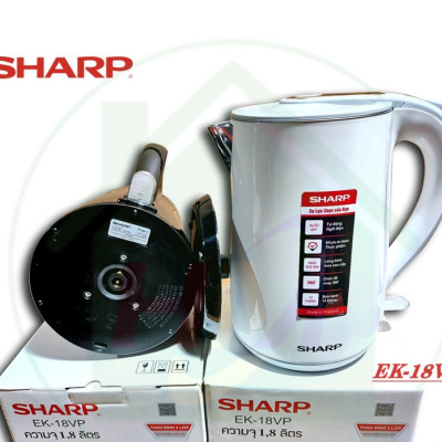 Ấm Siêu Tốc Sharp Thái Lan Cao Cấp 1.8L EK-18VP - giao mầu ngẫu nhiên