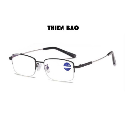 Kính lão thị, kính viễn thị Nam nữ KVM367 hàng đẹp xẻ cước chống as xanh Gọng TITANIUM càng dẻo chuẩn độ hàng Hot loại I