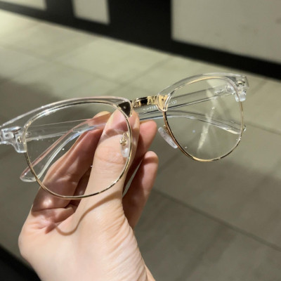 Kính nửa viền trong suốt gọng nhựa dẻo