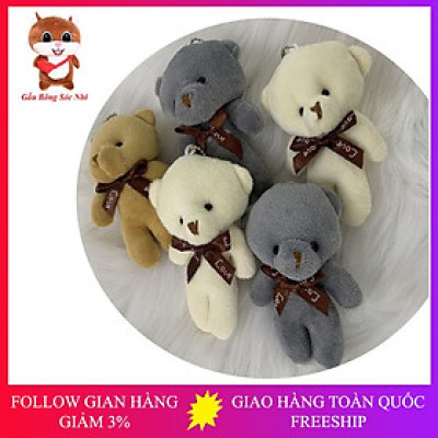 Móc khóa gấu bông treo balo túi xách siêu xinh giá cực rẻ
