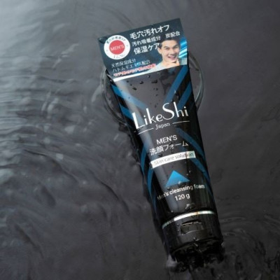 SỮA RỬA MẶT DÀNH CHO NAM LIKESHI CLEANSING FOAM 120G (ngăn ngừa mụn, sạch dầu nhờn, thải độc da)