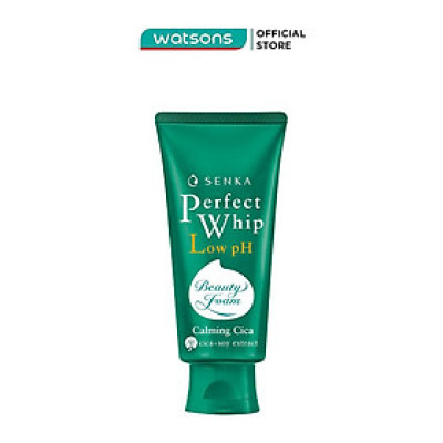 Sữa Rửa Mặt Rau Má Lành Tính Senka Perfect Whip Low pH Calming Cica 100g