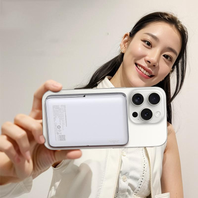 Sạc Dự Phòng Pisen Quick - POWERMag 30W Digital 2-in-1 10000mAh - Màu Trắng