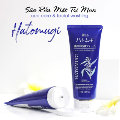Sữa Rửa Mặt Ngừa Mụn Và Làm Sáng Da 31302 Reihaku Hatomugi Facial Foam(Tuýp 130 G)