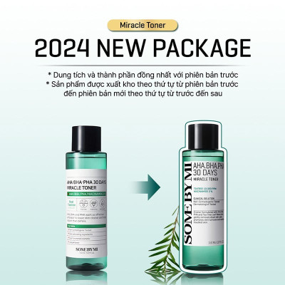 Bộ 2 Sản Phẩm Giảm Mụn Làm Sạch Da Some By Mi AHA-BHA-PHA 30 Days Miracle (Sữa rửa mặt + Toner)