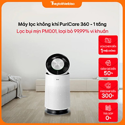 [GIÁ TẠI KHO] Máy lọc không khí 1 tầng PuriCare360 Safeplus AS65GDWH0- Hàng chính Hãng LG - Bảo hành 12TH