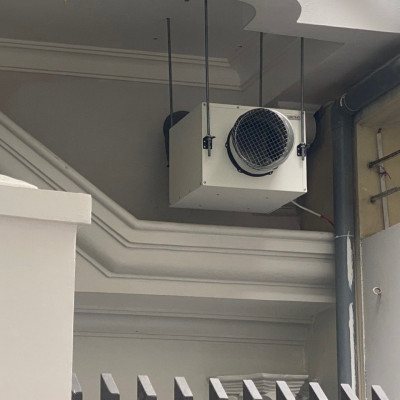 Quạt thông gió cấp khí tươi nối ống có lọc FF-H120 - HÀNG CHÍNH HÃNG