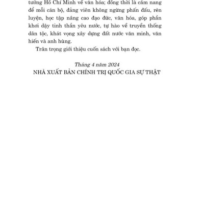 Văn hóa phải soi đường cho quốc dân đi (bản in 2024)