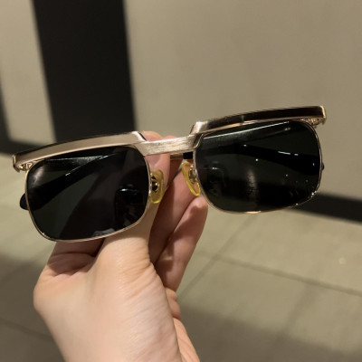 Kính râm Nam cao cấp Solex chữ H thủy tinh 14K Càng Titanium