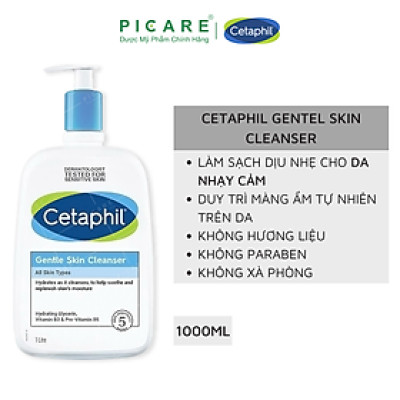 Sữa Rửa Mặt Dịu Nhẹ Cho Da Nhạy Cảm Cetaphil Gentle Skin Cleanser 1000ml