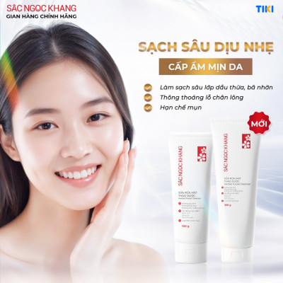 Sữa Rửa Mặt Thảo Dược Sắc Ngọc Khang [Tuýp 300g] - Skincare Cleanser Hỗ Trợ Dưỡng Ẩm Da Làm Đẹp Da Dưỡng Da Mặt