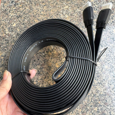 Cáp 2 Đầu Hdmi 1.4 Dây Dẹp Dài 10M Hình Ảnh Sắc Nét Chuẩn Full Hd