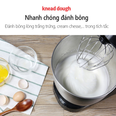 Máy trộn bột, đánh trứng 3 tốc độ thương hiệu cao cấp DSP KM3030 - Dung tích: 5 lít - Công suất: 1000W - Hàng Nhập Khẩu