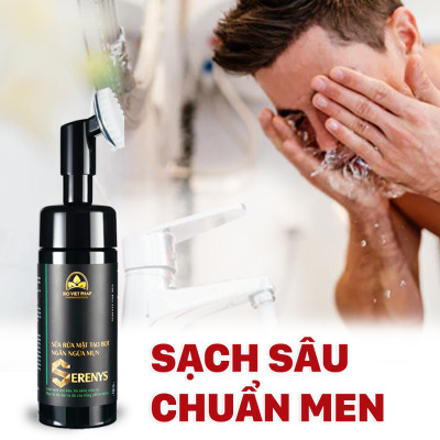 Combo 2 chai sữa rửa mặt tạo bọt ngăn ngừa mụn Serenys 150ml
