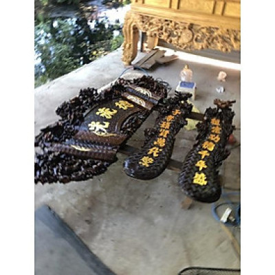 cuốn thư lá chuối gỗ gụ