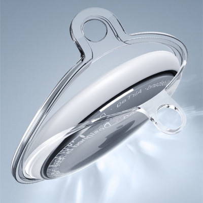 Ốp Case Vỏ Bảo Vệ Silicon TPU trong suốt GOR cho Apple AirTag (Bộ 2 Cái) - Hàng Nhập Khẩu