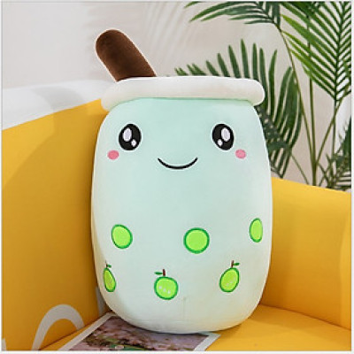 Gấu Bông Gối Ôm Thú Bông, Nhồi Bông Hình Ly Trà Sữa Xinh Xắn Ngộ Nghĩnh Topping Trái Cây Siêu Hot 25cm