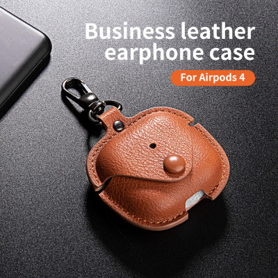 Bao Da Simple Style cho Airpods 4 - Hàng Chính Hãng