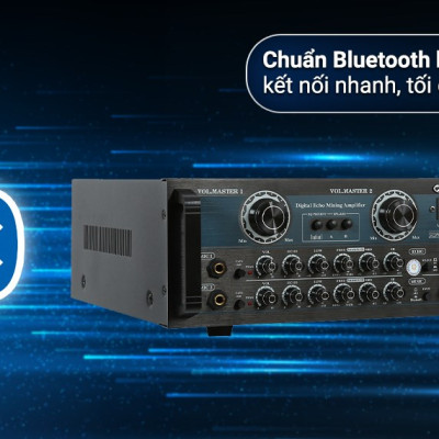 Amply Karaoke Bluetooth Công Suất Lớn 800W Zenbos LX-6800, 12 Sò Đại (Hàng Chính Hãng)