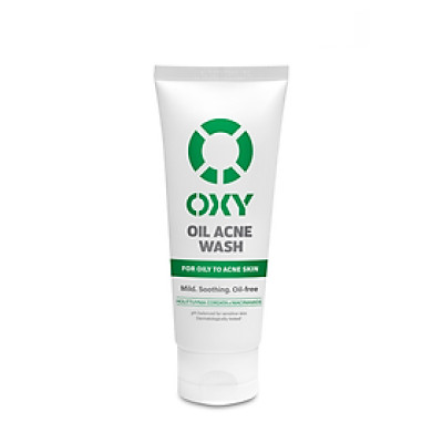 Sữa rửa mặt cho nam Oxy sạch dịu nhẹ, kiềm dầu dạng kem Oxy Oil Acne Wash 100g