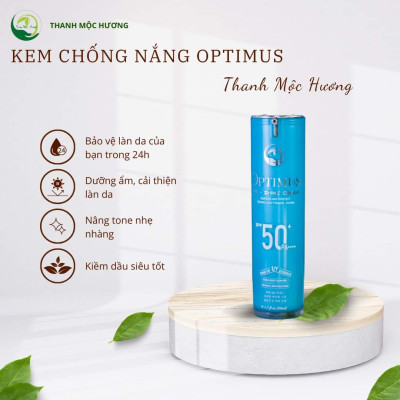 Kem chống nắng Thanh Mộc Hương chống trôi nâng tone che mờ khuyết điểm SPF 50+ PA++++ 50ml