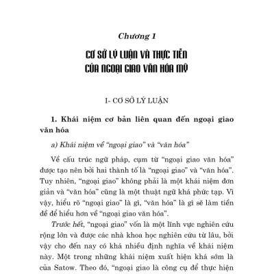Ngoại giao văn hóa Mỹ trong hai thập niên đầu thế kỷ XXI (bản in 2024)
