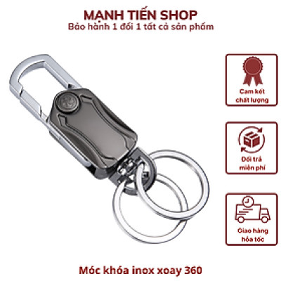 Móc khóa xoay 360 độ kèm khui lon - Hàng chính hãng