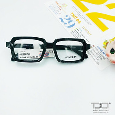 GỌNG KÍNH CẬN PHOM VUÔNG NAM NỮ THỜI TRANG CHÍNH HÃNG NOVELTY N22006