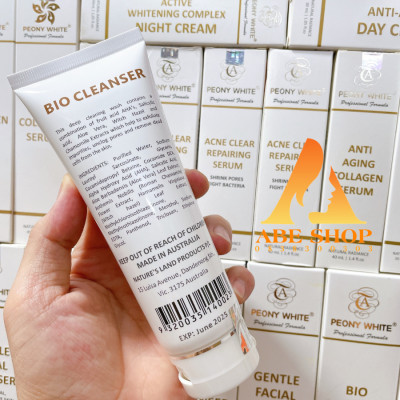 Sữa Rửa Mặt Mụn PEONY WHITE - BIO CLEANSER - Làm Sạch - Cân Bằng Da - Giảm Tác Nhân Gây Mụn 125ml