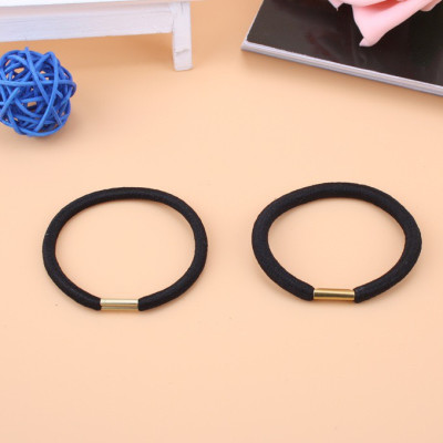 Combo 5 Dây Buộc Tóc, Thun Cột Tóc Đen Trơn Đơn Giản Tinh Tế SC18
