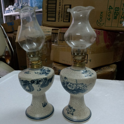 02 đèn thờ sứ Bát Tràng